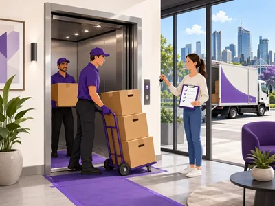 Moving image illustrating an apartment relocation